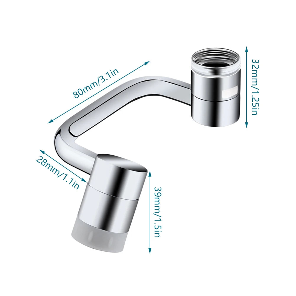 Flexible Faucet Attachment with Dual Spray Options