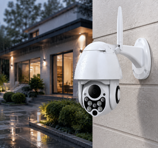 1080p HD Outdoor Security Camera with Wireless WiFi, Color Night Vision, IP66