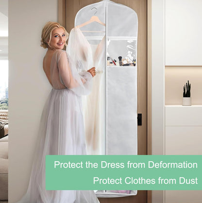 Elegant Wedding Dress Storage Bag with Protective Features, 70in
