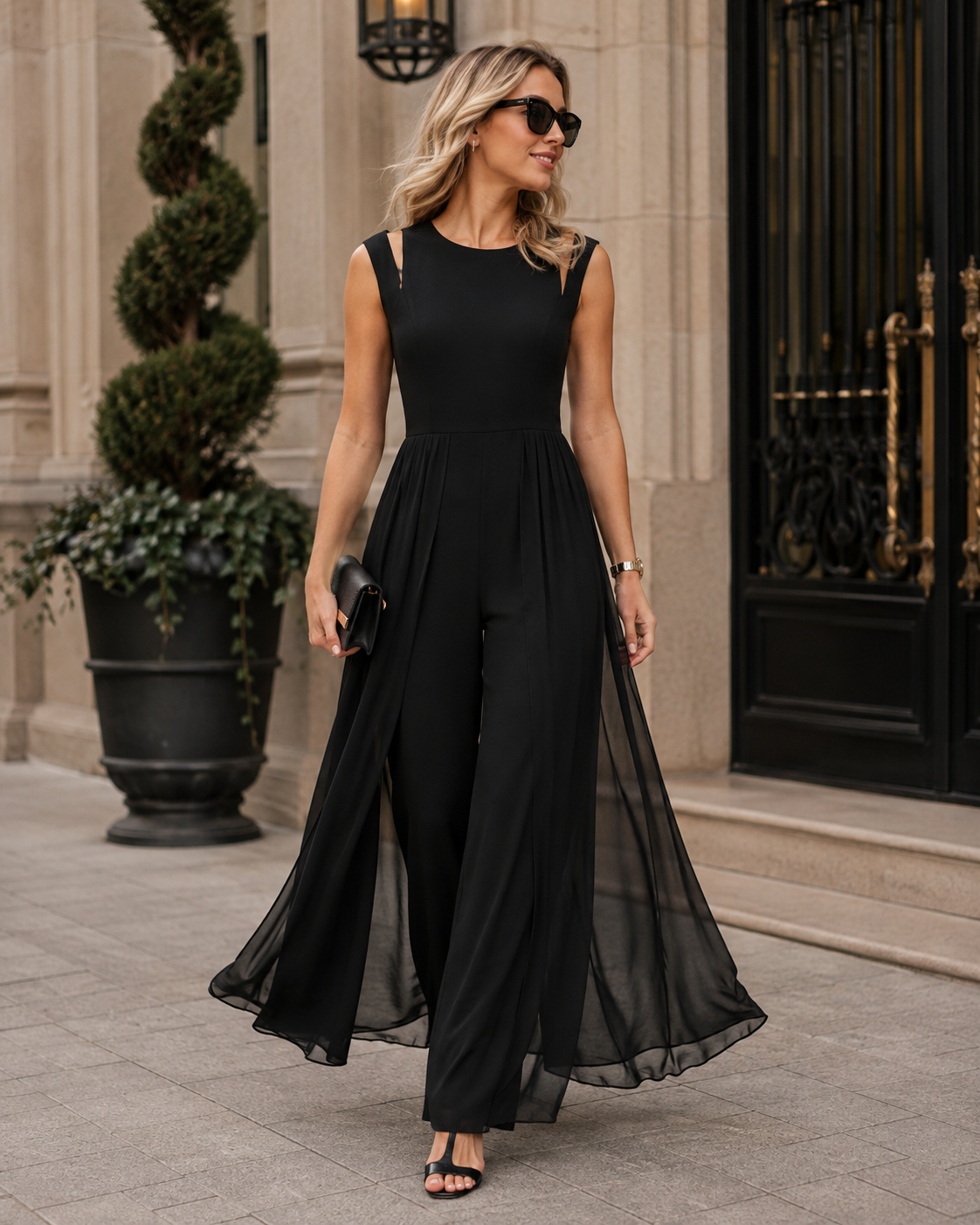 Slim Fit Women's One-Piece Jumpsuit with Pockets in Soft, Breathable Fabric