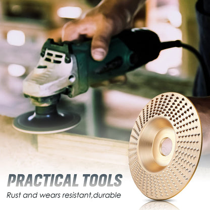 Versatile Wood Shaping Disc Set for Angle Grinders - 3 Profiles