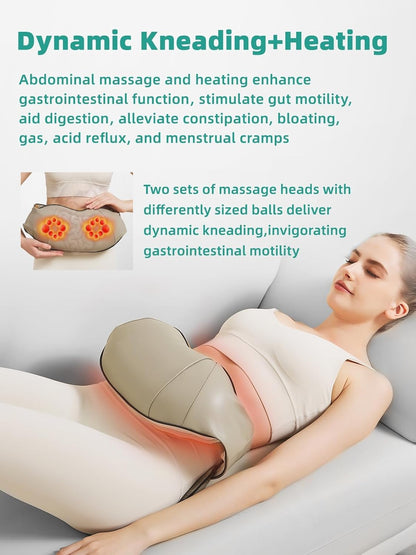 ComfortWave Abdominal Relief Massager with Heat & Dual Heads