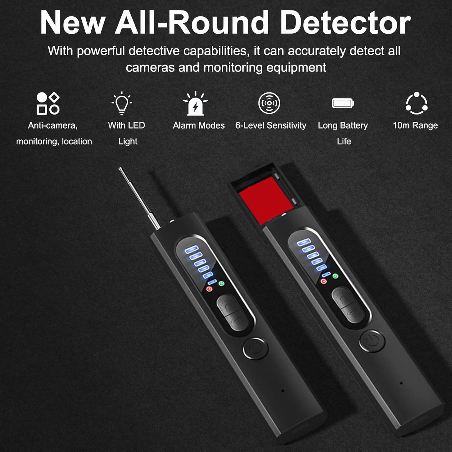 Comprehensive Surveillance Scanner with GPS Detection & Light