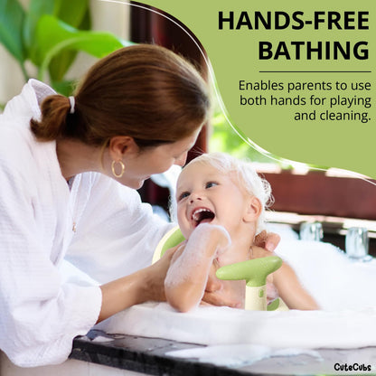 Secure Baby Bathing Chair with Floating Temperature Monitor