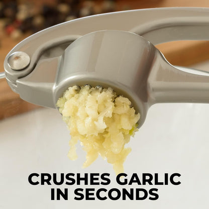 Effortless Garlic Crusher with 37 Precision Openings and Comfort Grip