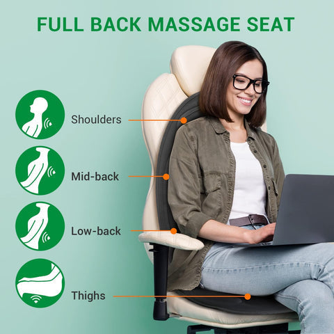 Relaxation Seat Cushion with Heat for Home and Car