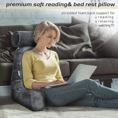 Cozy Reading Pillow with Arm and Back Support for Ultimate Comfort