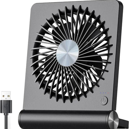 Compact Whisper Fan with Adjustable Speed and Pivoting Head