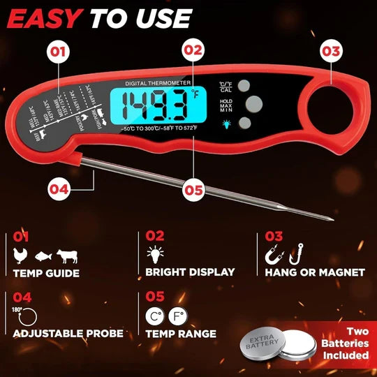 Quick-Check Culinary Thermometer for Perfect Cooking
