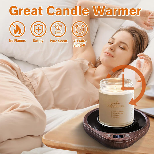 Premium Drink Warmer with Adjustable Heat and Safety Features
