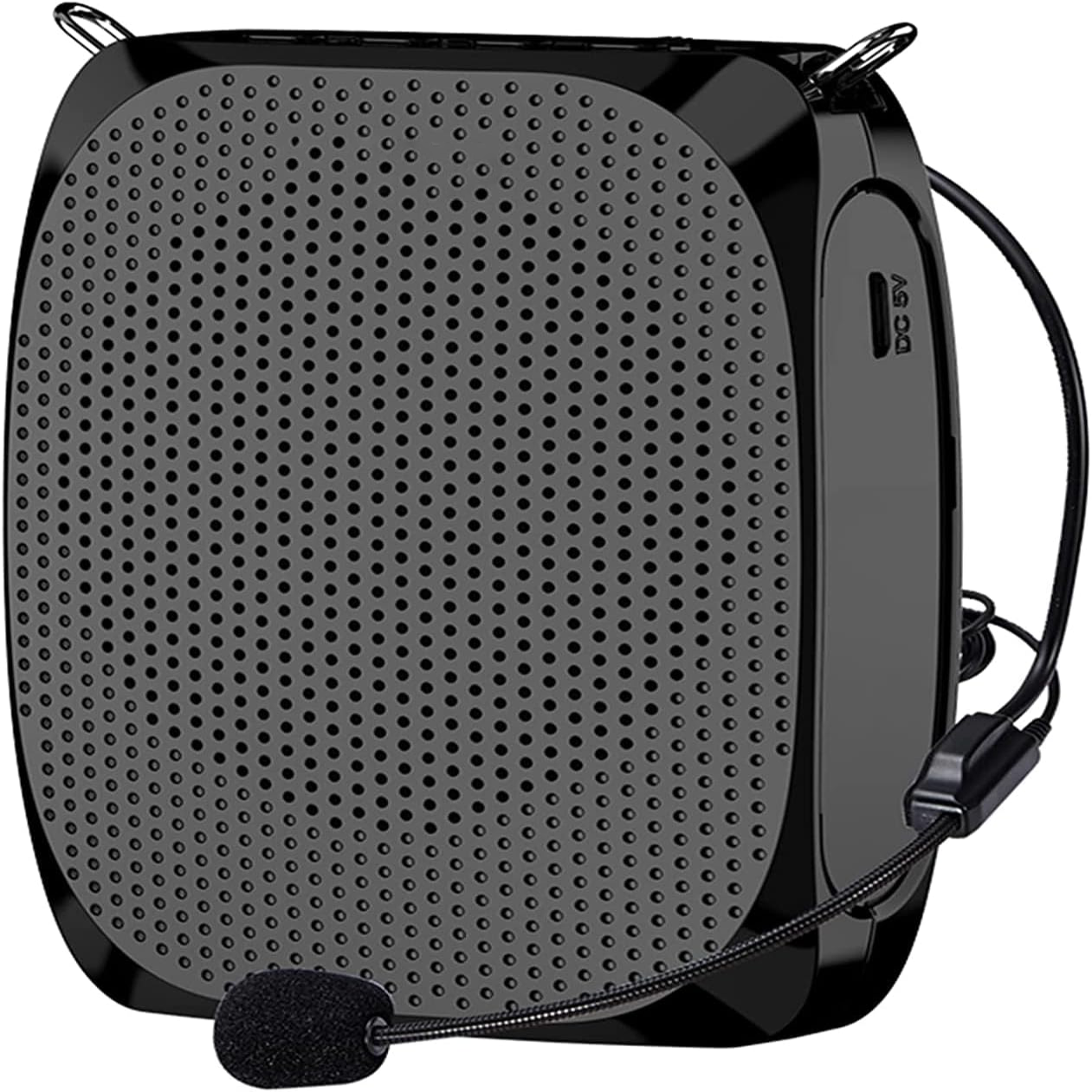 Portable Voice Enhancer with Flexible Microphone and Sound Clarity, 10W Speaker