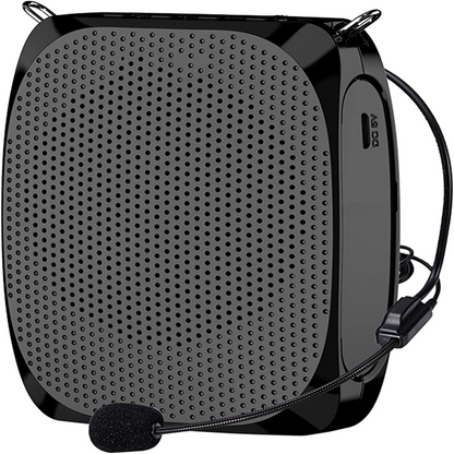 Portable Voice Enhancer with Flexible Microphone and Sound Clarity, 10W Speaker