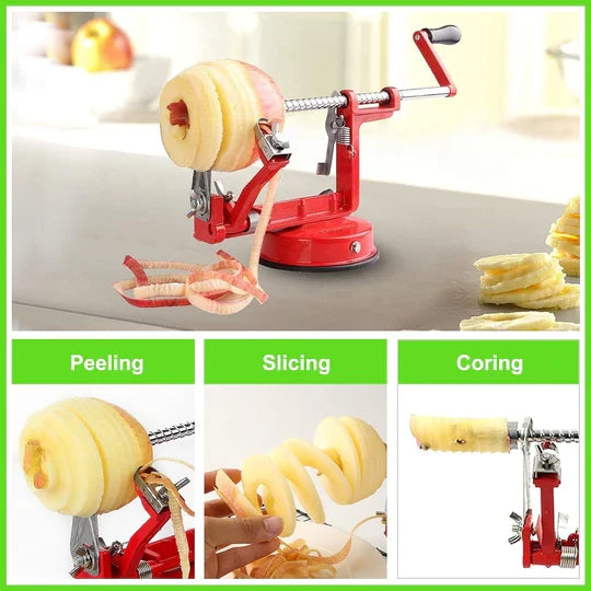 Effortless Apple Peeler, Corer & Slicer with Suction Grip