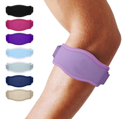 Customizable Elbow Support Brace with Triple Strap System