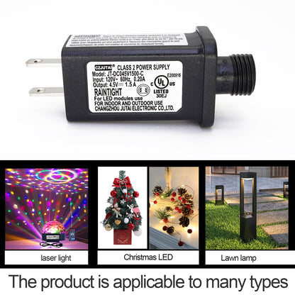 Weatherproof 4.5V Power Supply with 1.5A Output for Outdoor Use