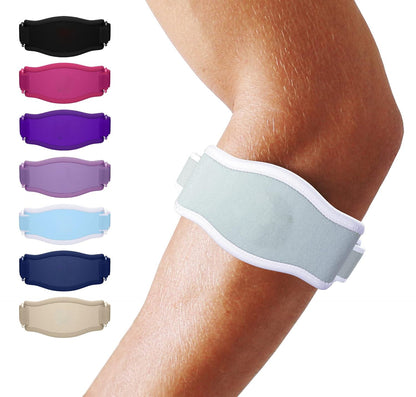 Customizable Elbow Support Brace with Triple Strap System
