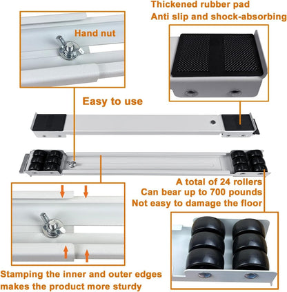 Heavy-Duty Appliance Mover with Secure Brake Locks and Vibration Dampeners