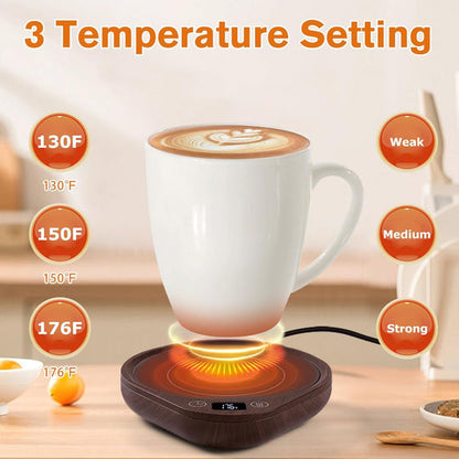 Premium Drink Warmer with Adjustable Heat and Safety Features