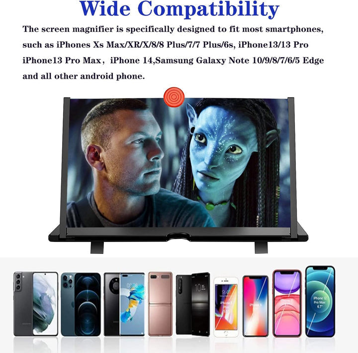 16-Inch Mobile Display Enhancer for Movies and Gaming