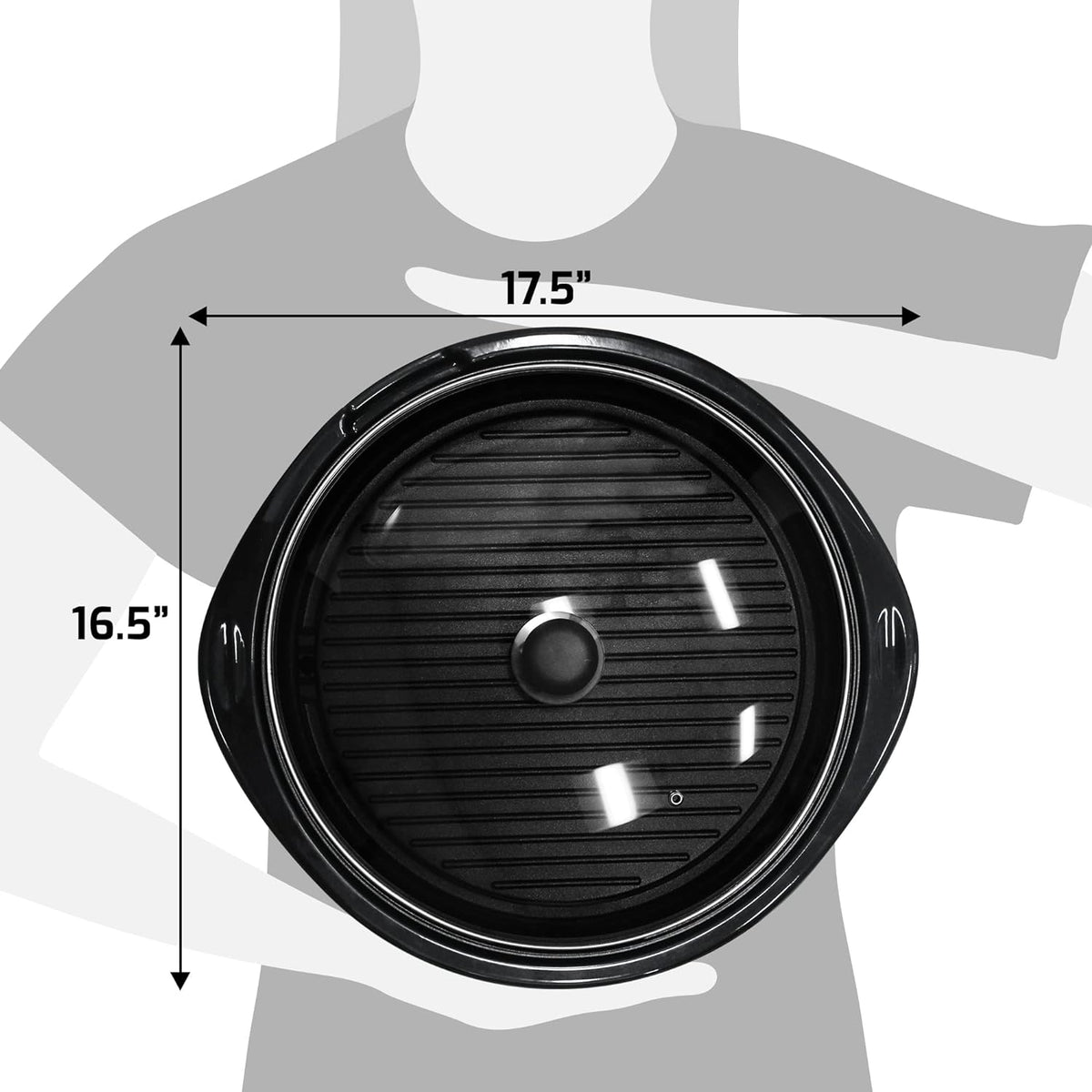 Versatile Indoor Electric Grill with Nonstick 14-Inch Plate