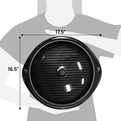 Versatile Indoor Electric Grill with Nonstick 14-Inch Plate