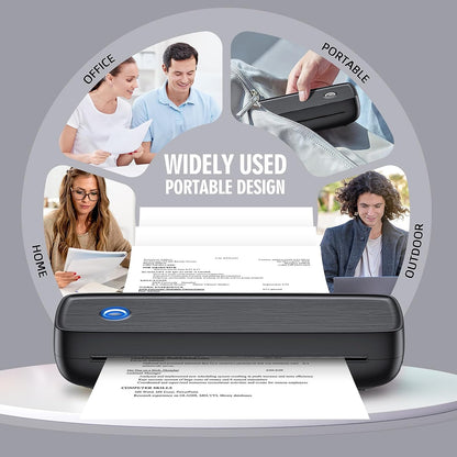 Wireless Thermal Printer for A4 Documents and Labels - Inkless, Bluetooth & USB-C