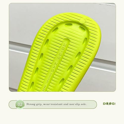 Open Toe EVA Slides for Women – Cute Dog Design Non-Slip Slippers