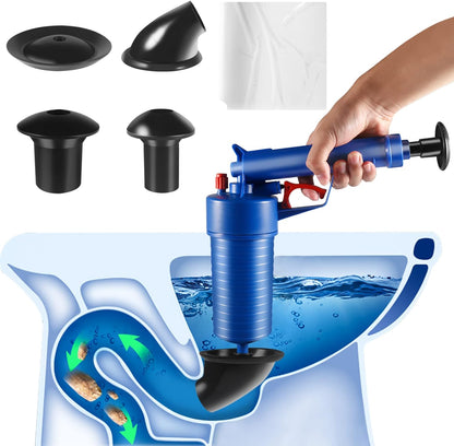 Powerful Air-Pressure Drain Unclogger with Multi-Suction Cups