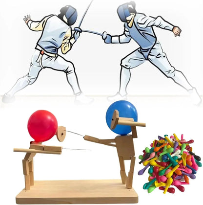 Bamboo Balloon Duel: Fun Party Tabletop Game Set