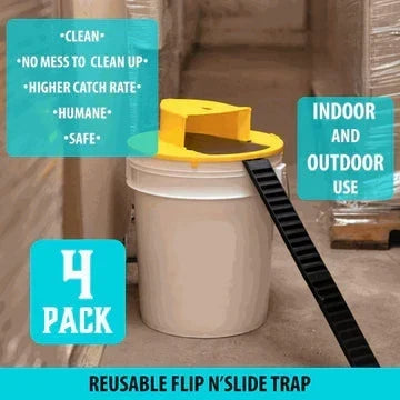 Innovative Bucket Lid Rodent Capture Solution with Automatic Reset