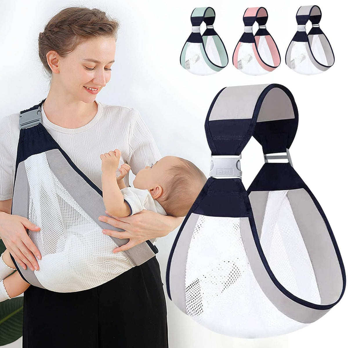 Comfortable Baby Carrier Wrap with Breathable Mesh and Soft Straps