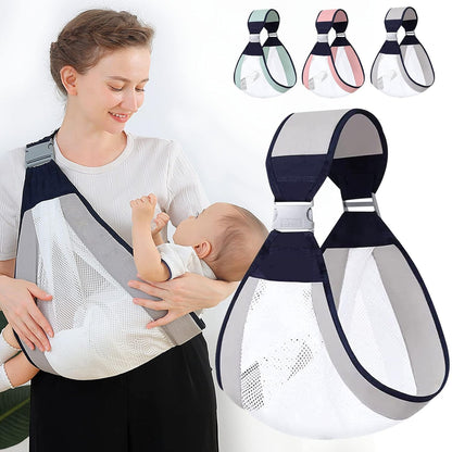Comfortable Baby Carrier Wrap with Breathable Mesh and Soft Straps