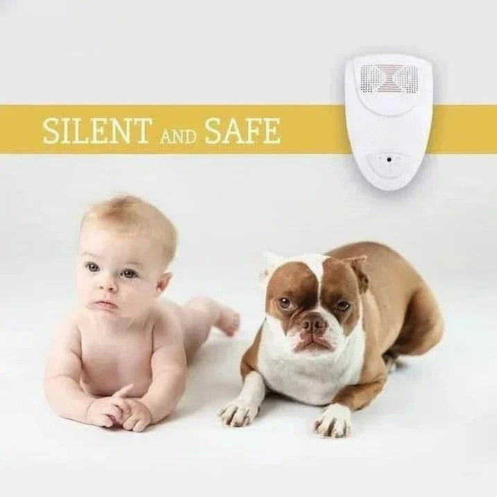 Chemical-Free Ultrasonic Pest Repellent with 215 Sq Ft Range