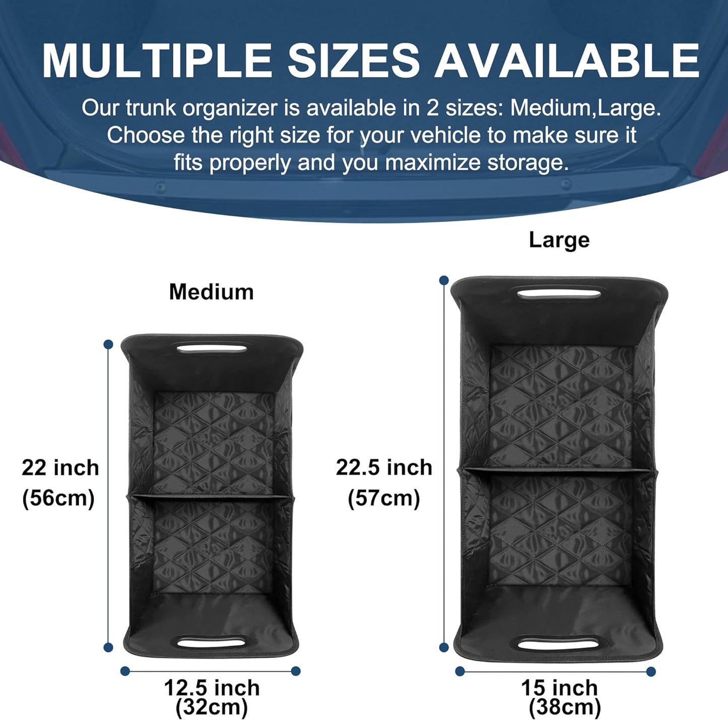 SmartFold Car Cargo Organizer with Customizable Sections