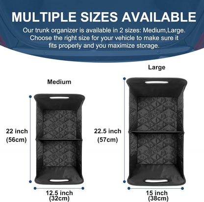 SmartFold Car Cargo Organizer with Customizable Sections