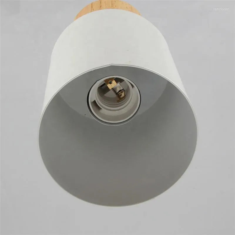 Stylish Wood and Metal Hanging Light Fixture