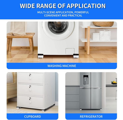 Heavy-Duty Appliance Mover with Secure Brake Locks and Vibration Dampeners