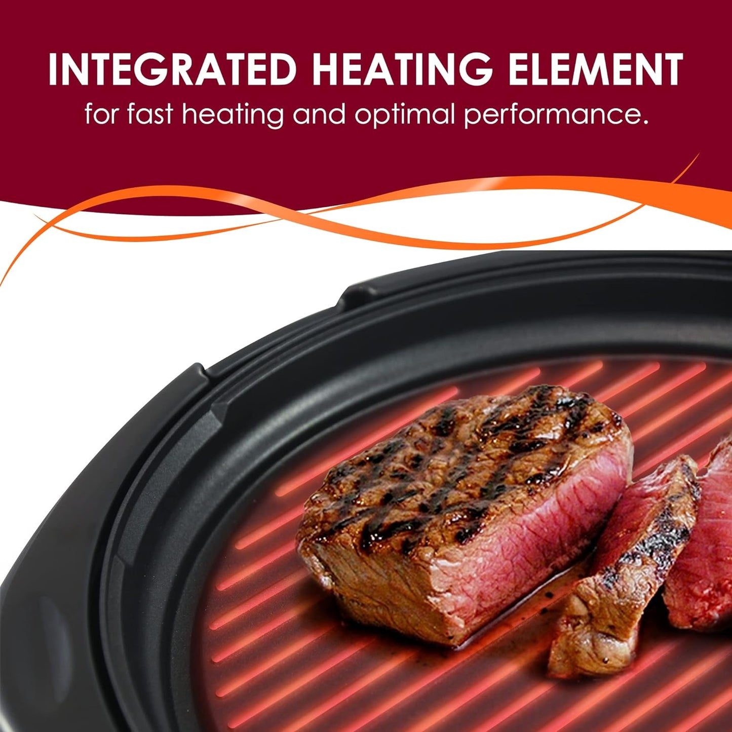 Versatile Indoor Electric Grill with Nonstick 14-Inch Plate