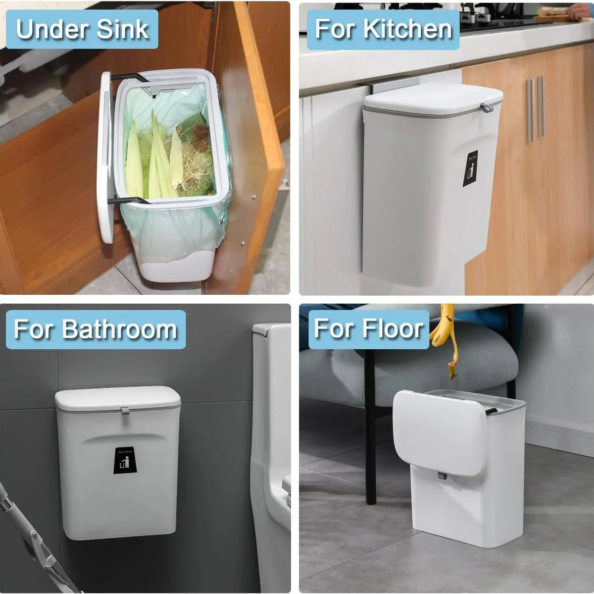 2.4 Gallon Eco-Friendly Kitchen Compost Container