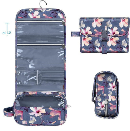 Versatile Makeup Storage Pouch with Clear Panel and Sturdy Hook