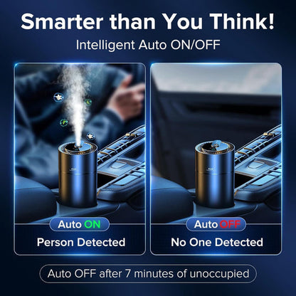 Automatic Ultrasonic Car Freshener with Dual USB Charging