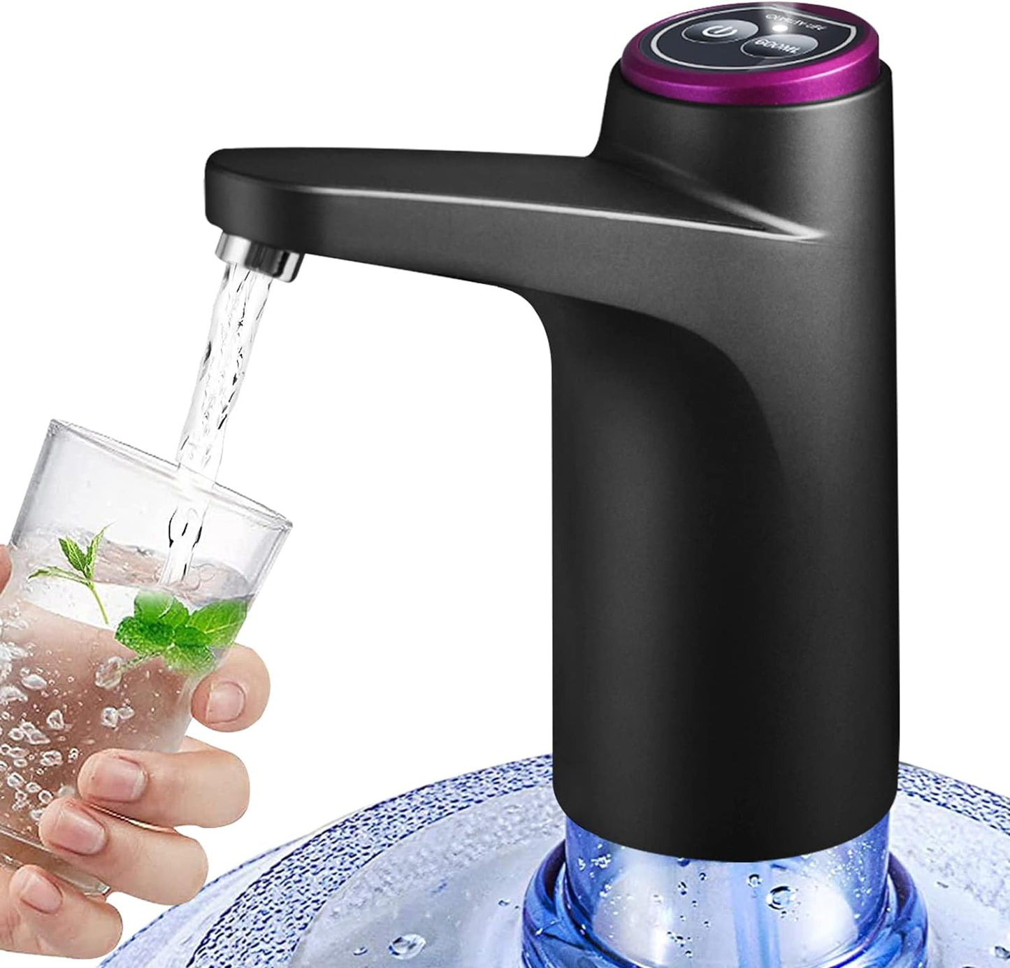 Rechargeable Electric Water Dispenser with One-Touch Operation