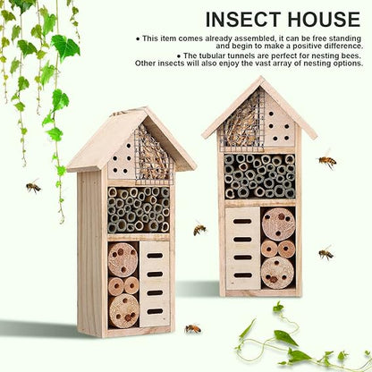 Eco-Friendly Insect Haven for Garden Pollinators