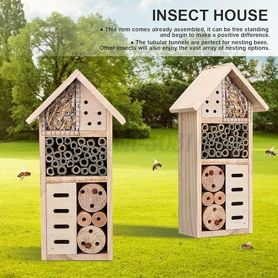 Eco-Friendly Insect Haven for Garden Pollinators