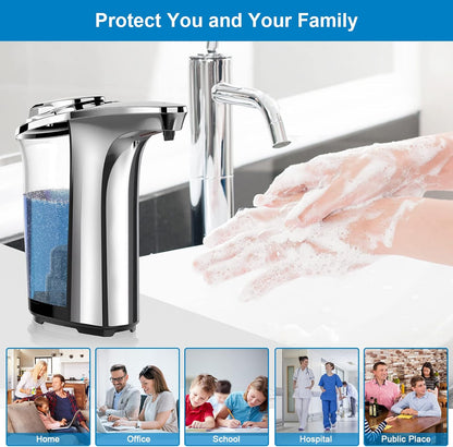 Smart Motion-Activated Soap Dispenser with Adjustable Settings