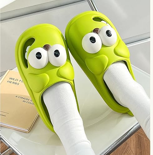 Open Toe EVA Slides for Women – Cute Dog Design Non-Slip Slippers