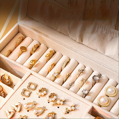 Jewelry Organizer Box with 3 Tiers for Storage