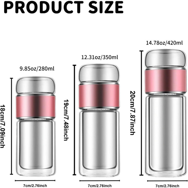 Premium Tea Infusion Bottle with Smart Separation Mechanism