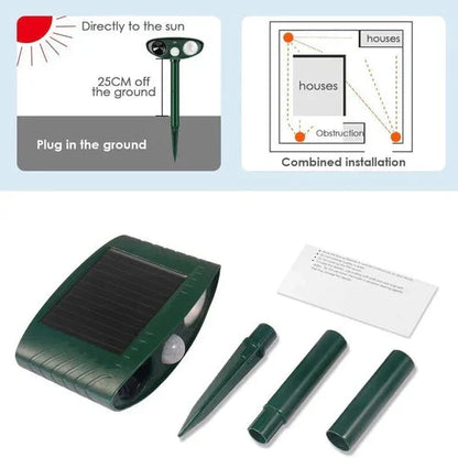 Solar-Powered Ultrasonic Pest Defense for Your Garden