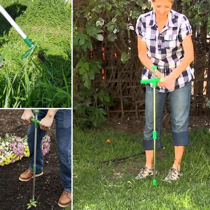 Ergonomic Weed Extractor with Steel Claw Mechanism, 50cm Handle